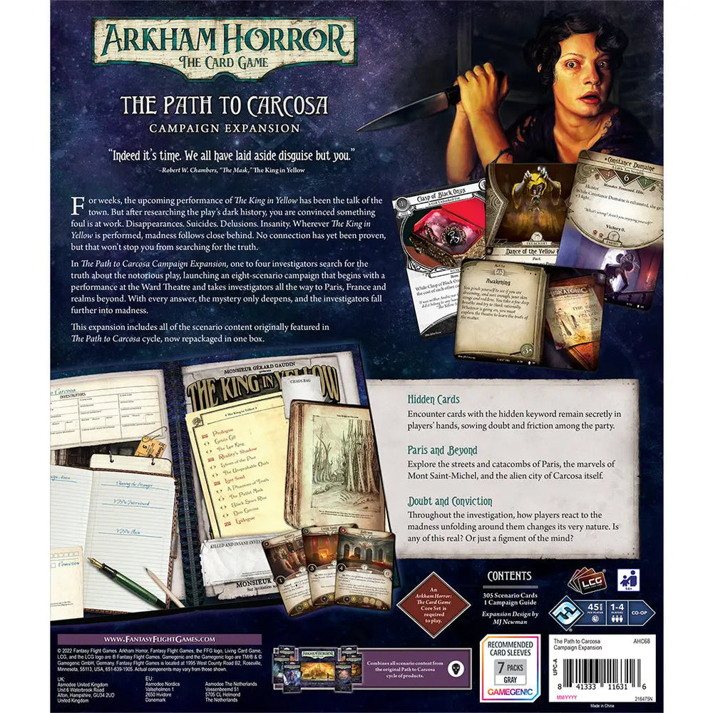 Arkham Horror: The Card Game - The Path to Carcosa - Campaign Expansion (EN) - Fantasy Flight Games - Card Games