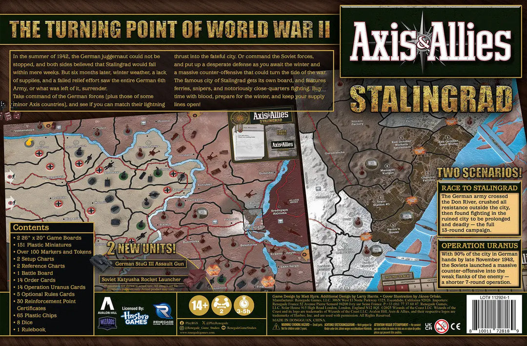 Axis & Allies: Stalingrad (EN) - Renegade Game Studios - Board Games