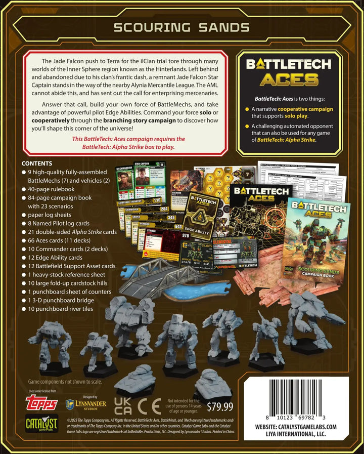 BattleTech: Campaign Box - Aces Scouring Sands (EN) - Catalyst Game Labs - Miniature Games