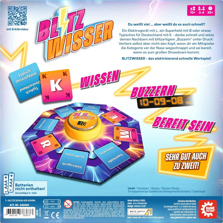 Blitzwisser (DE) - Game Factory - Board Games
