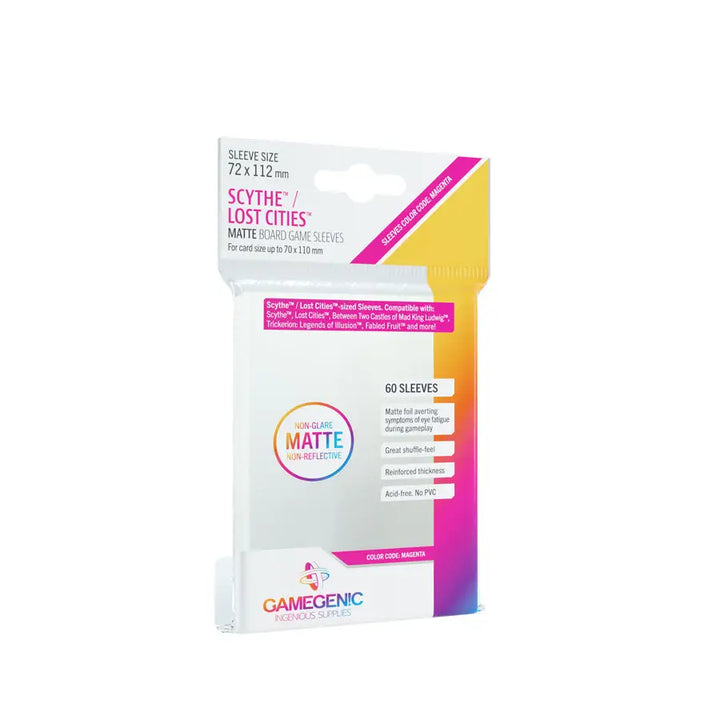 Board Game Sleeves: Matte Scythe/Lost Cities Magenta (60) Gamegenic Accessories