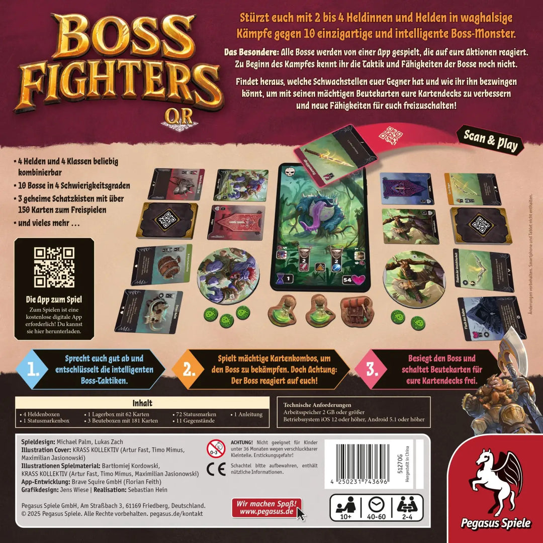 Boss Fighters QR (DE) - Pegasus Spiele - Board Games