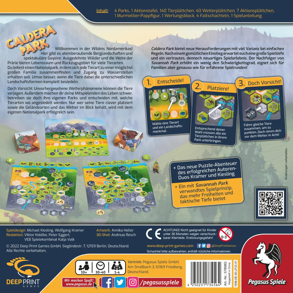 Caldera Park (DE) - Deep Print Games - Board Games