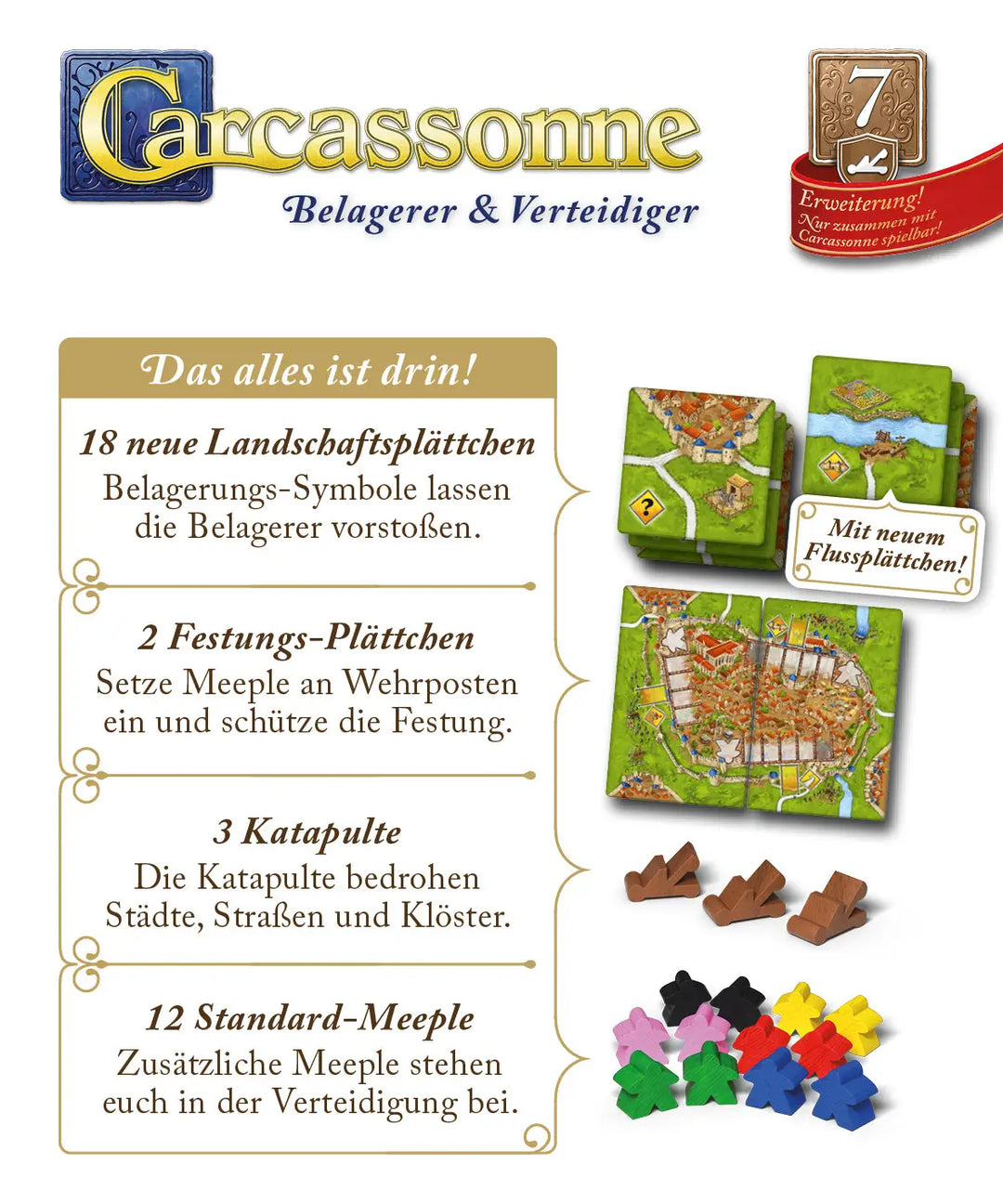 Carcassonne: Belagerer & Verteidiger (DE) - Hans im Glück - Board Games