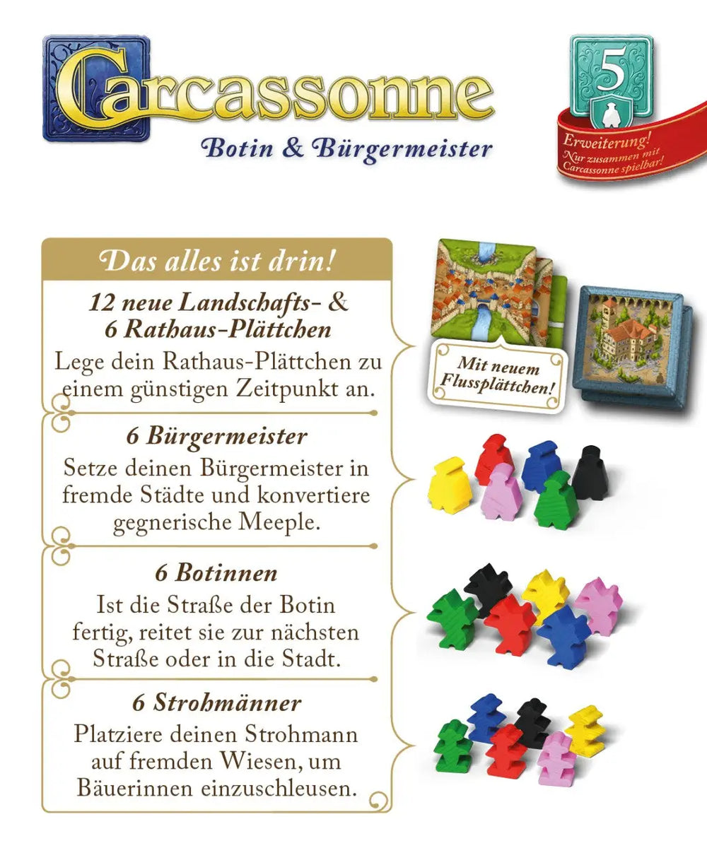 Carcassonne: Botin & Bürgermeister (DE) - Hans im Glück - Board Games