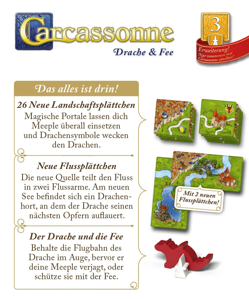 Carcassonne: Drache & Fee (DE) - Hans im Glück - Board Games