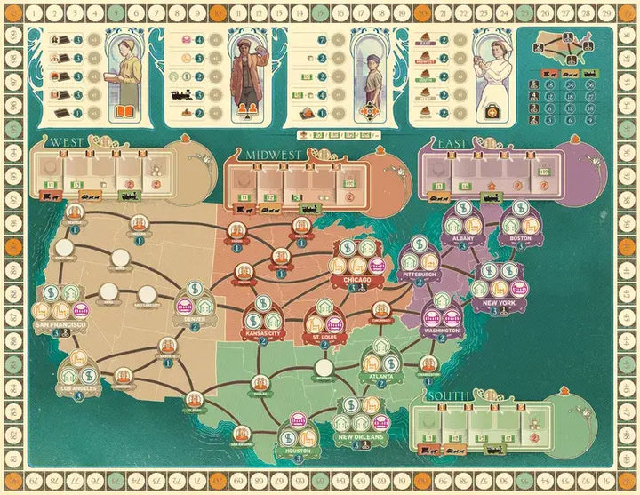 Carnegie Kickstarter Deluxe (EN) - Quined Games - Board Games