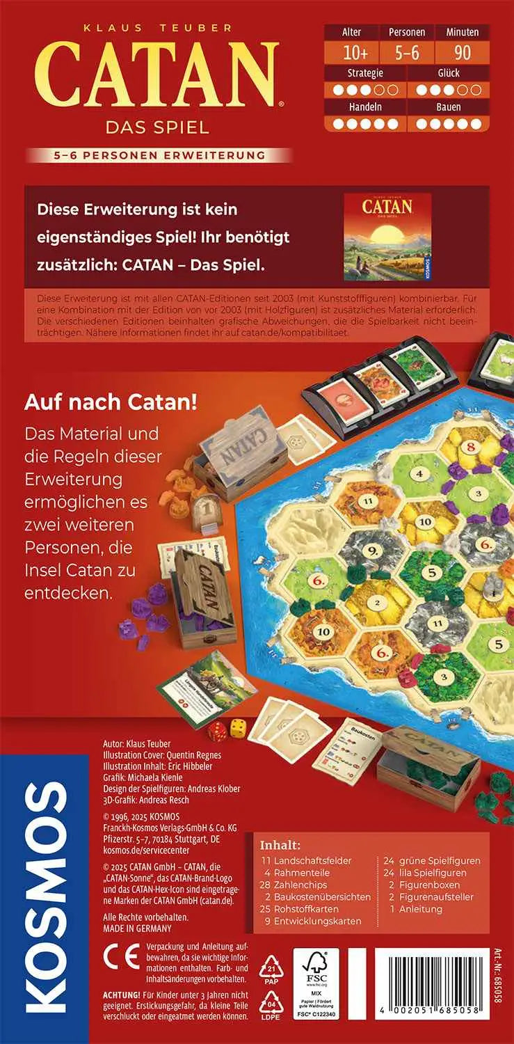 Catan: 5-6 Spieler (DE) - Kosmos - Board Games