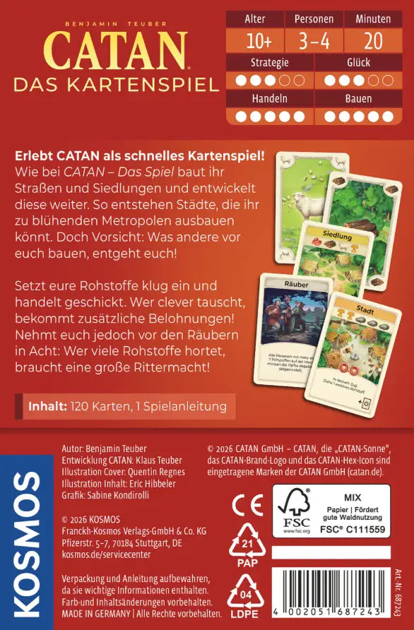 Catan: Das Kartenspiel (DE) - KOSMOS - Board Games
