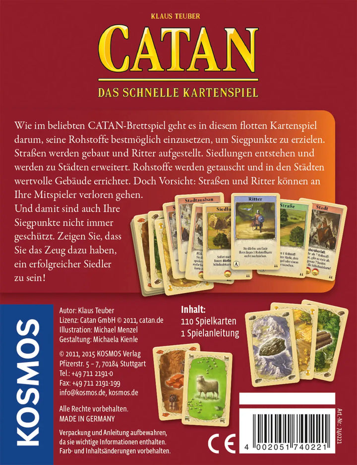 Catan: Das schnelle Kartenspiel (DE) - KOSMOS - Board Games