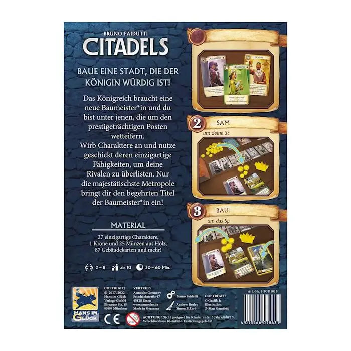 Citadels (DE) - Hans im Glück - Board Games