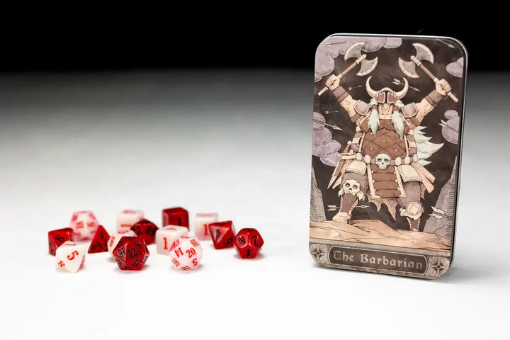 Class-Specific Dice Set: Barbarian (Pathfinder & 5E) - Beadle & Grimm - Accessories