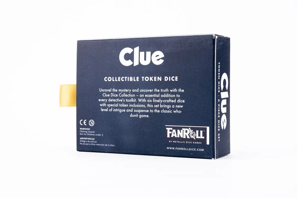 Clue: Oversized Dice Set - Weapon Inclusion - FanRoll - Accessories