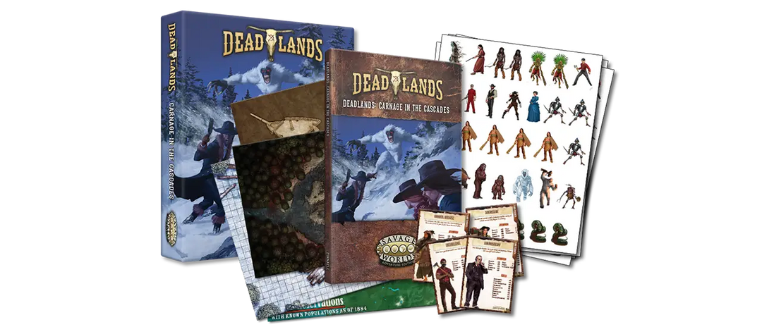 Deadlands RPG: The Weird West - Boxed Set - Carnage in the Cascades (EN) - Pinnacle Entertainment Group - Roleplaying