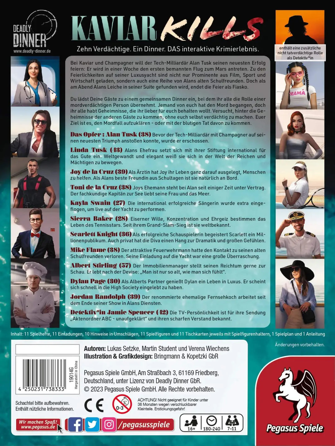 Deadly Dinner: Kaviar Kills (DE) - Pegasus Spiele - Board Games