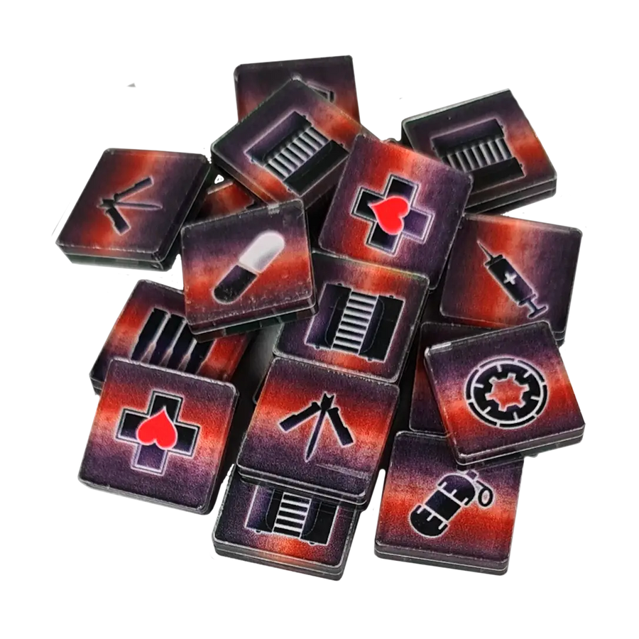 Deadzone: 3rd Edition - Acrylic Item Counters - Mantic Games - Accessories