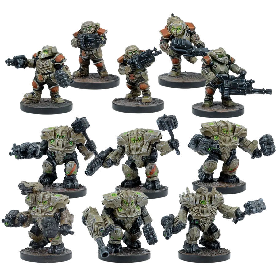 Deadzone: Forge Father - Hold Warriors - Starter - Mantic Games - Miniature Games