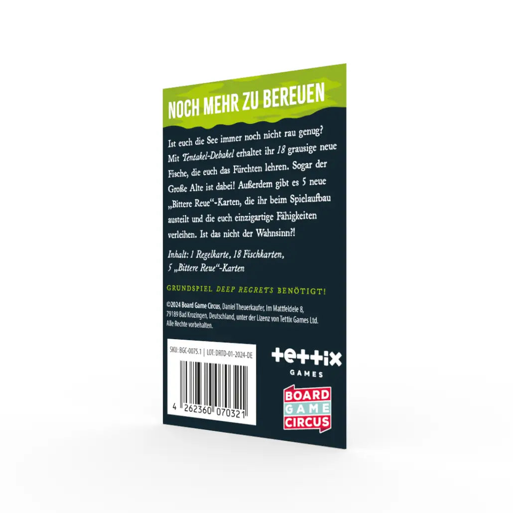 Deep Regrets: Tentakel Debakel (DE) - Board Game Circus - Board Games