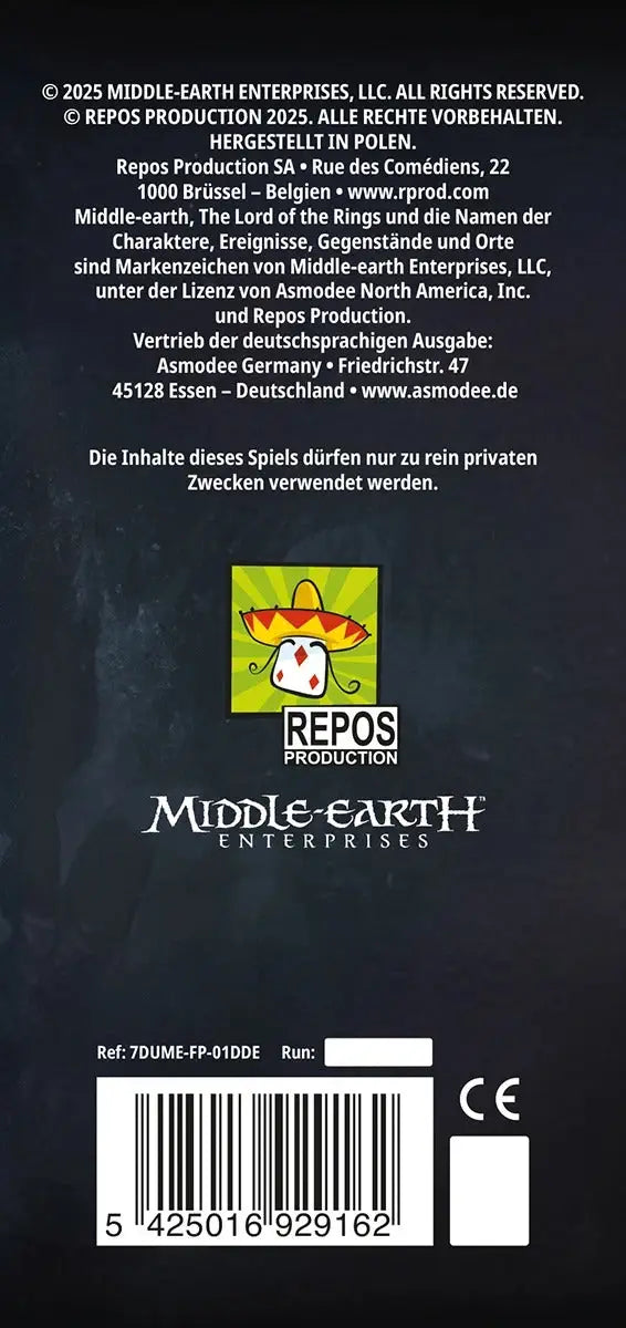 Der Herr der Ringe: Duell um Mittelerde - Verbündete (DE) - Repos Production - Board Games