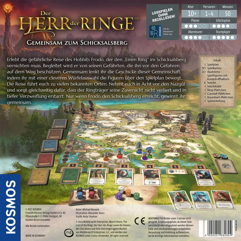 Der Herr der Ringe: Gemeinsam zum Schicksalsberg (DE) - KOSMOS - Board Games