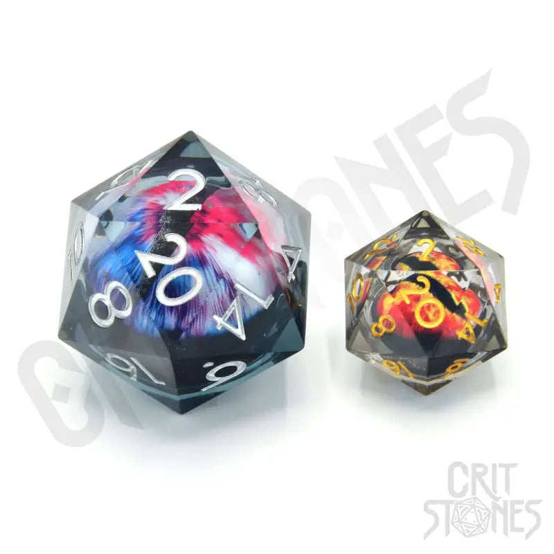 Dice: Resin - Sharp Edge - Floating Eye - d20 - Tempest Tesserae - Glassstaff - Accessories