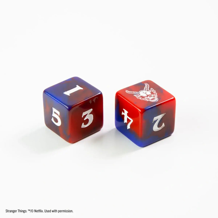 Dice Set: Stranger Things - Hellfire Club - 16mm - d6 (12) - Gamegenic - Dices
