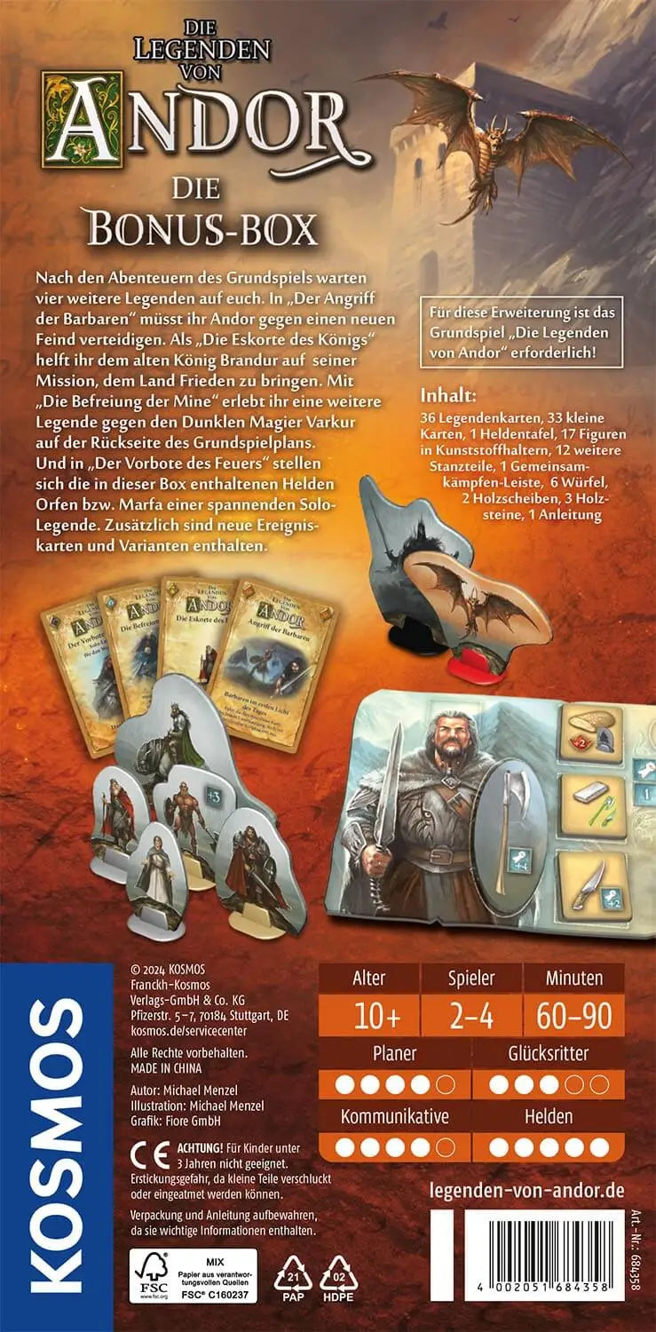 Die Legenden von Andor: Die Bonus-Box (DE) - KOSMOS - Board Games