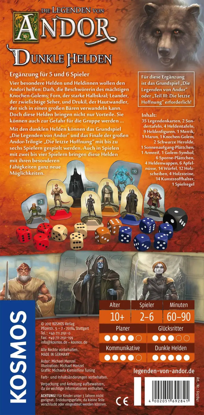 Die Legenden von Andor: Dunkle Helden (DE) - KOSMOS - Board Games