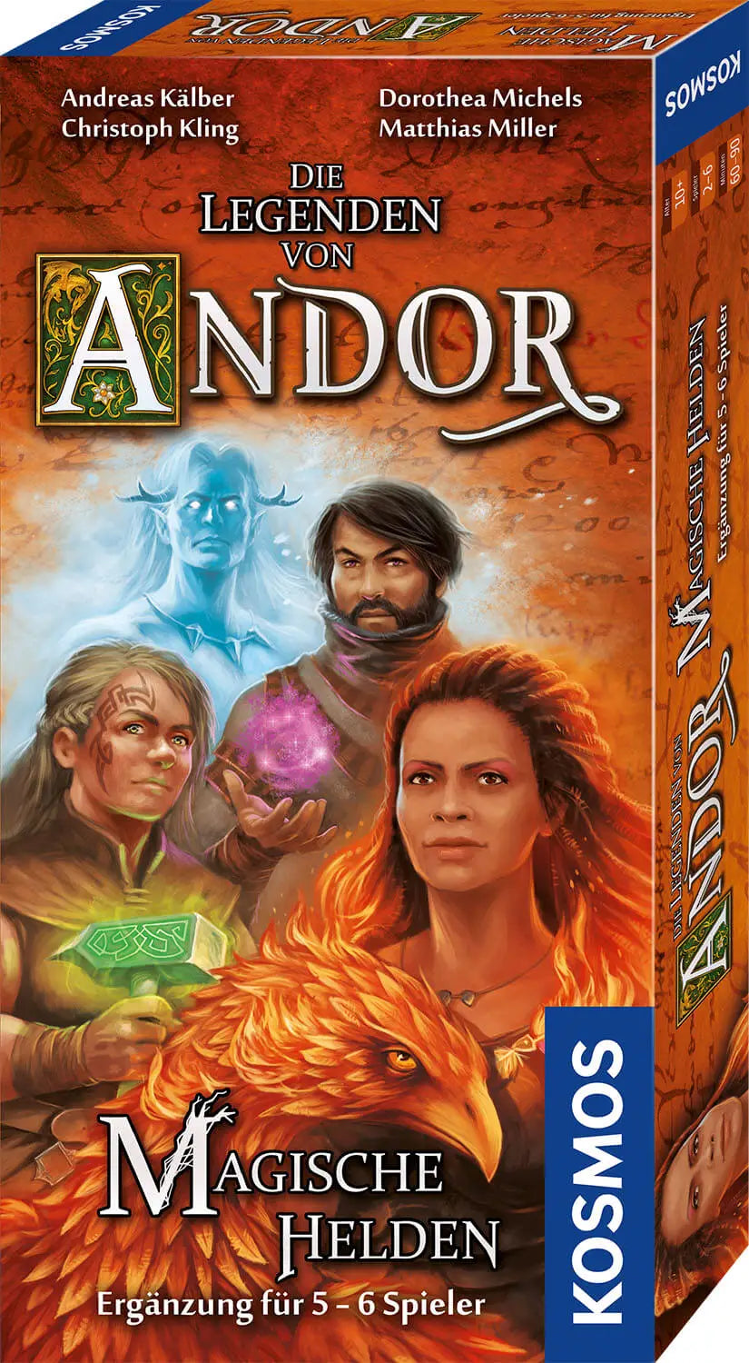 Die Legenden von Andor: Magische Helden - Ergänzung 5-6 Spieler (DE) - KOSMOS - Board Games
