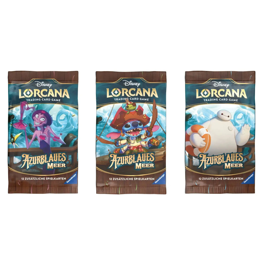 Disney Lorcana: Azurblaues Meer - Booster Pack (DE) - Ravensburger - Card Games