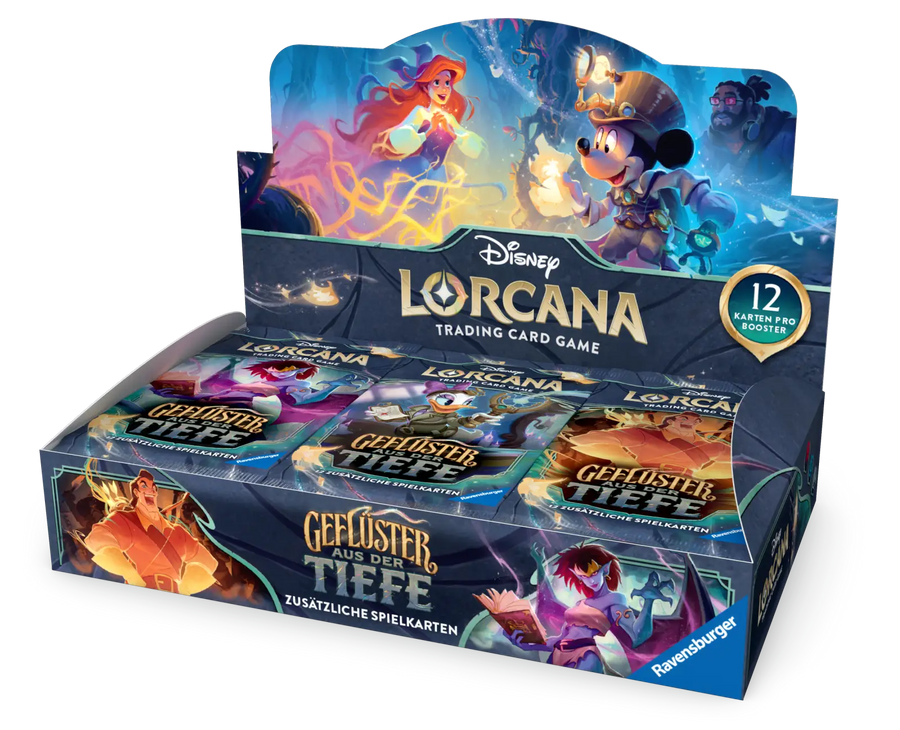 Disney Lorcana: Geflüster aus der Tiefe - Booster Display (24 Booster) (DE) - Ravensburger - Card Games