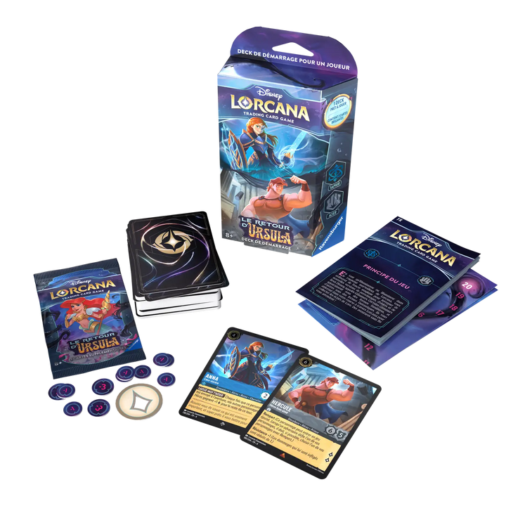 Disney Lorcana: Le Retour d’Ursula - Saphir/Acier - Starter Deck (FR) - Ravensburger - Card Games