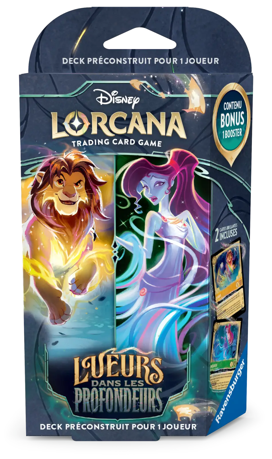Disney Lorcana: Lueurs dans les Profondeurs - Ambre/Émeraude - Starter Deck (FR) - Ravensburger - Card Games