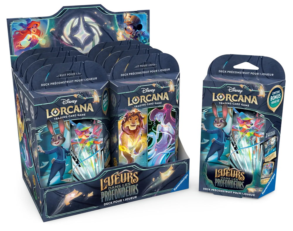 Disney Lorcana: Lueurs dans les Profondeurs - Ambre/Émeraude - Starter Deck (FR) - Ravensburger - Card Games