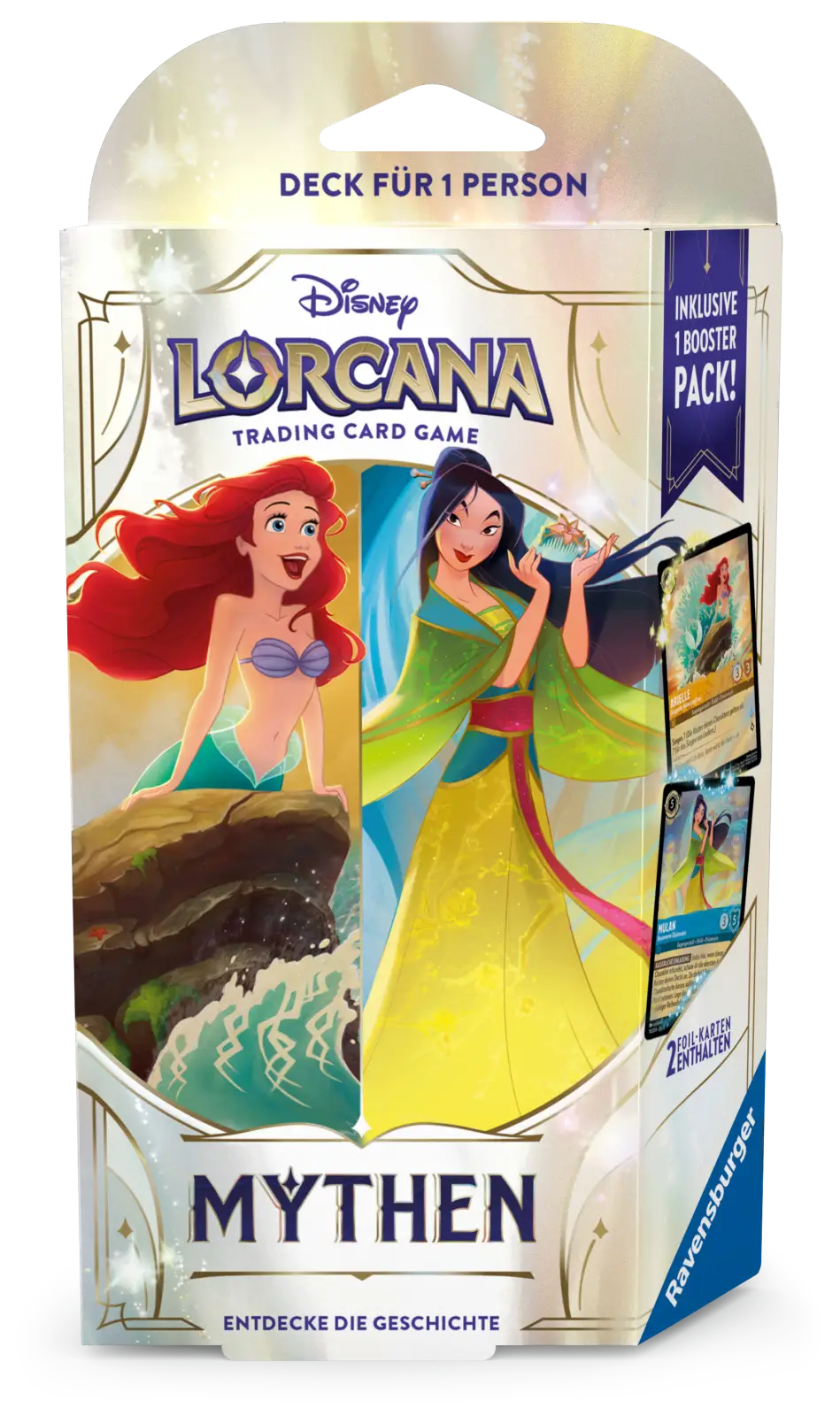 Disney Lorcana: Mythen - Bernstein/Saphir- Starter Deck (DE) - Ravensburger - Card Games
