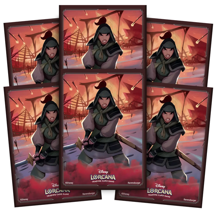Disney Lorcana: Rise of the Floodborn - Card Sleeves - Mulan (65) - Ravensburger - Card Games