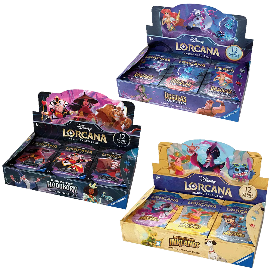 Disney Lorcana Set 2 + 3 + 4 Booster Display Bundle (EN) - Ravensburger - Card Games