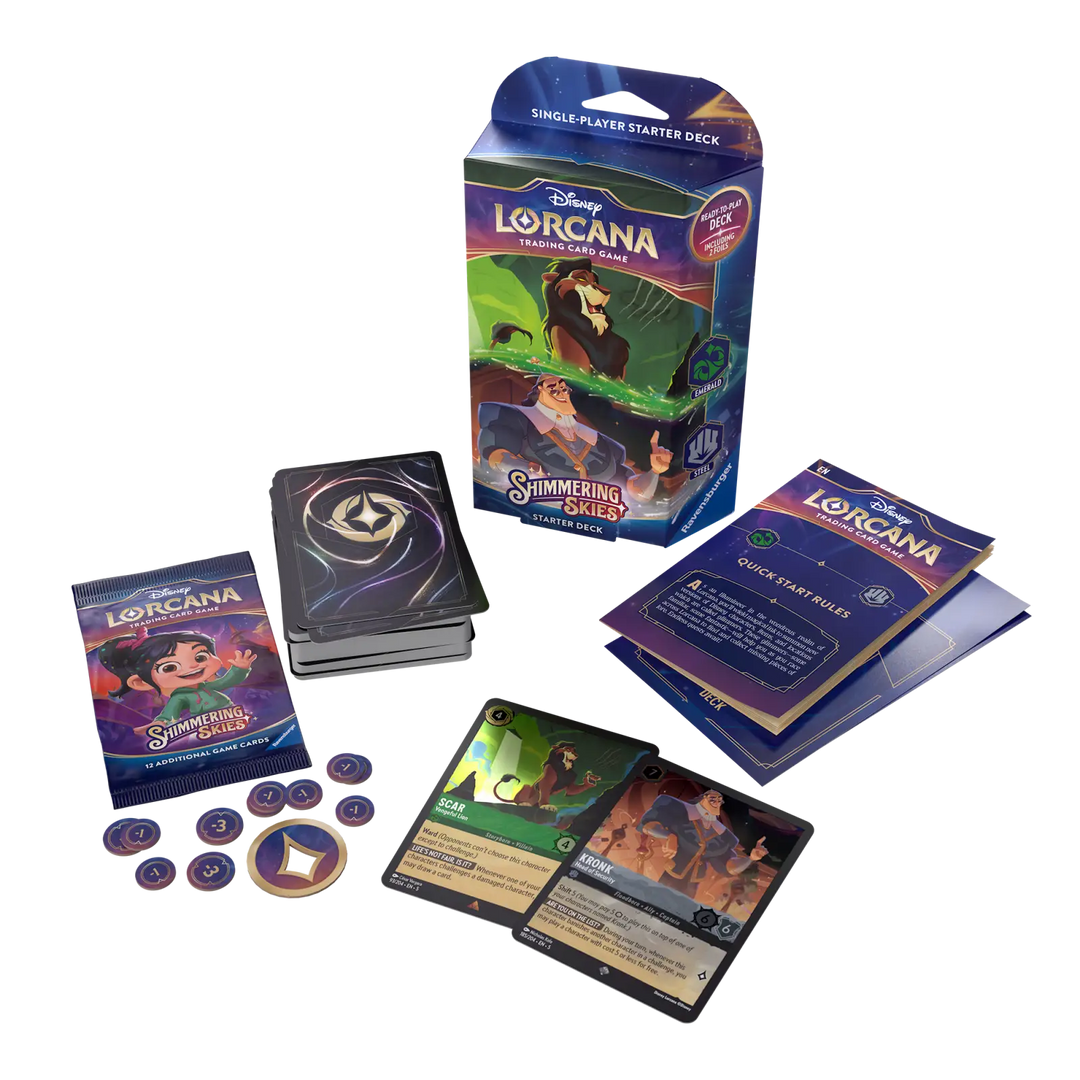 Disney Lorcana: Shimmering Skies - Emerald/Steel - Starter Deck (EN) WellPlayed.ch Disney Lorcana: Shimmering Skies - Emerald/Steel - Starter Deck (EN) WellPlayed.ch