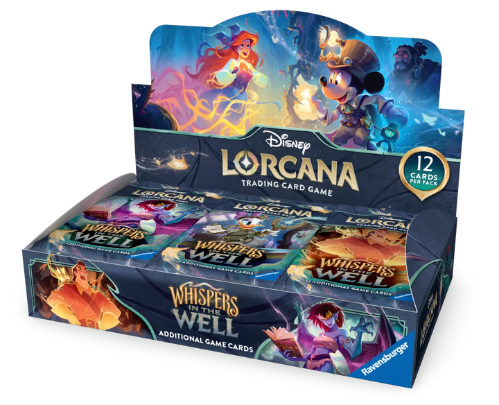 Disney Lorcana: Whispers in the Well - Booster Display (24 Boosters) (EN) - Ravensburger - Card Games
