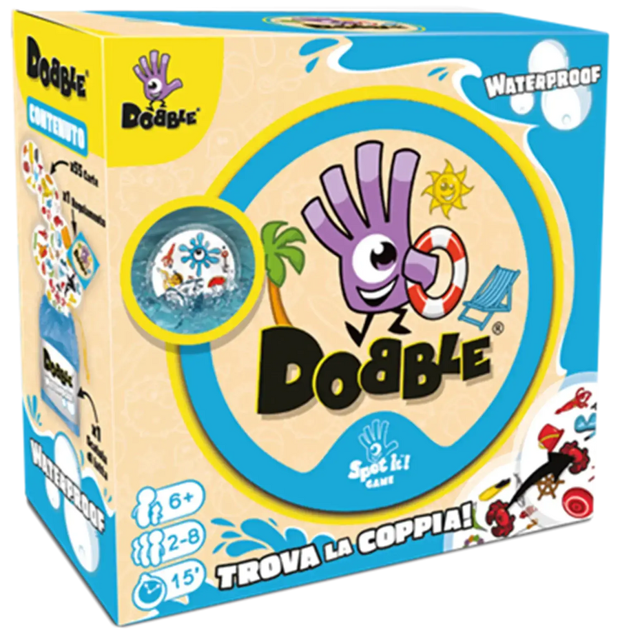 Dobble Waterproof (DE/FR/IT) - asmodee - Board Games