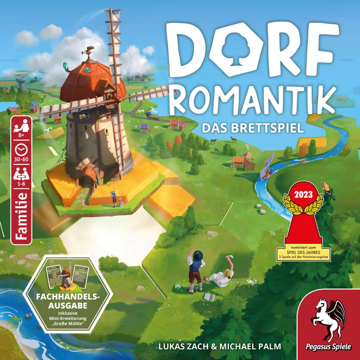 Dorfromantik (inkl. Erweiterung Grosse Mühle) (DE) - Pegasus Spiele - Board Games
