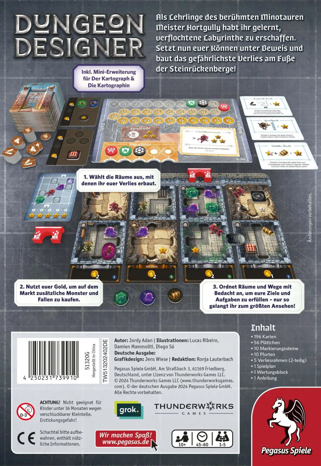 Dungeon Designer (DE) - Pegasus Spiele - Board Games