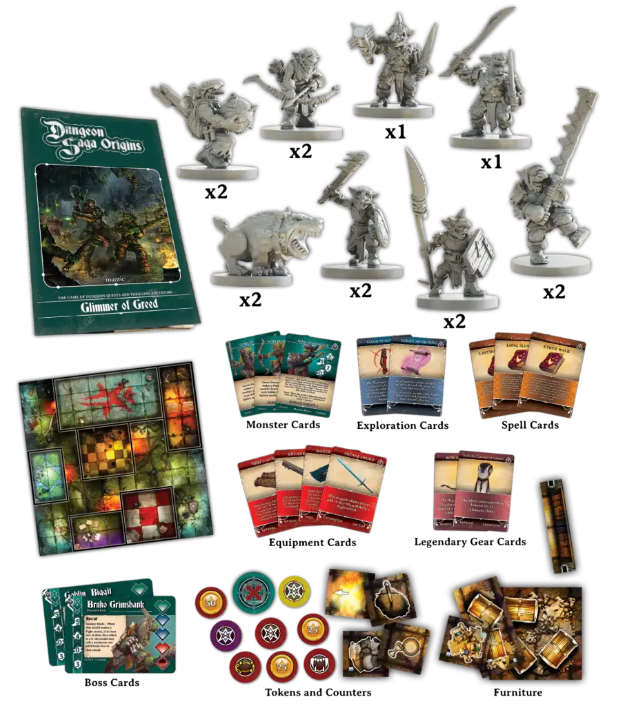 Dungeon Saga Origins: Glimmer of Greed (EN) - Mantic Games - Board Games