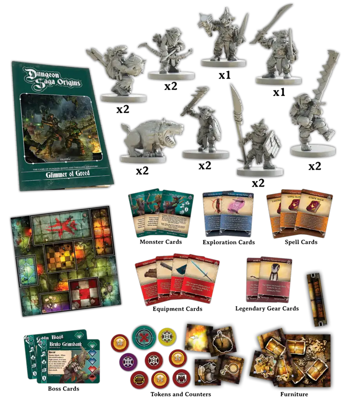 Dungeon Saga Origins: Glimmer of Greed (EN) - Mantic Games - Board Games