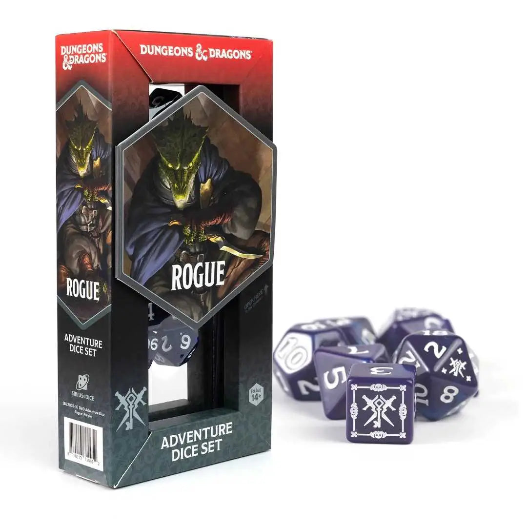 Dungeons & Dragons: Adventure Dice Set - Rogue - Sirius Dice - Dices