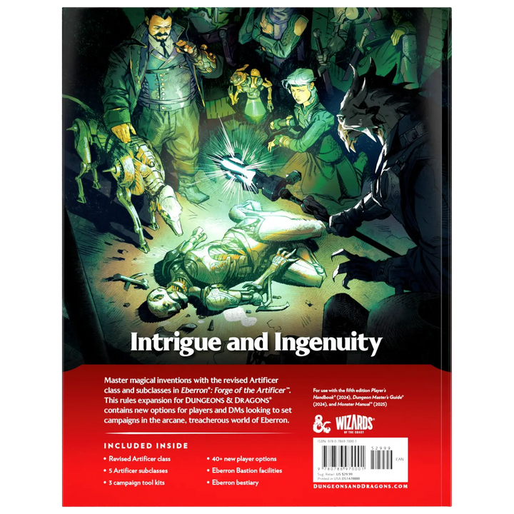 Dungeons & Dragons RPG: Eberron - Forge of the Artificer (EN) - Wizards of the Coast - Roleplaying Games