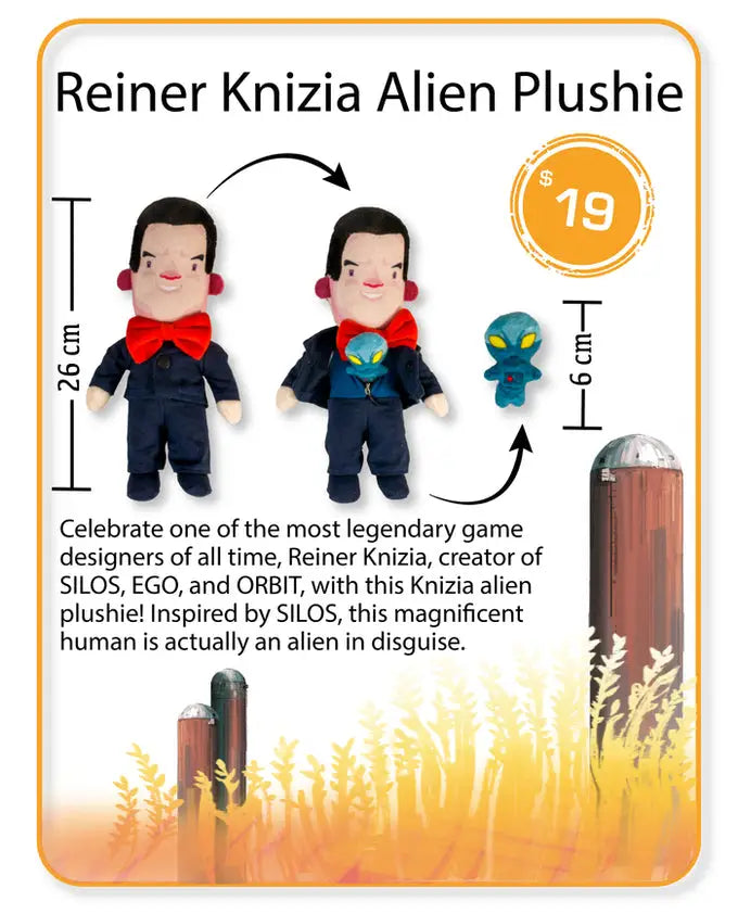 EGO: Reiner Knizia Alien Plushie - Bitewing Games - Accessories