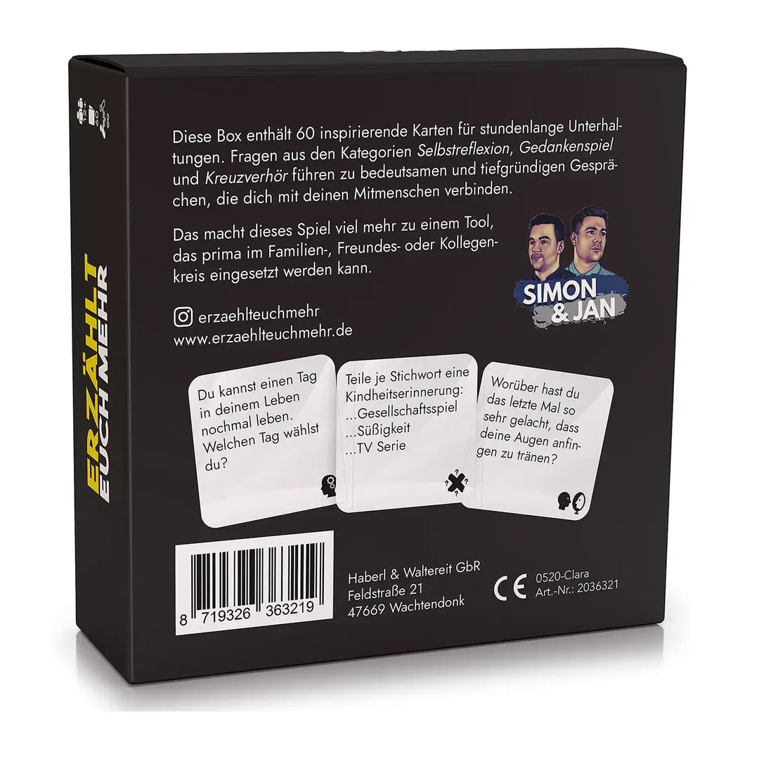 Erzählt euch mehr (DE) - Simon & Jan - Board Games
