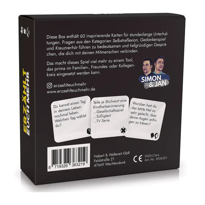 Erzählt euch mehr (DE) - Simon & Jan - Board Games