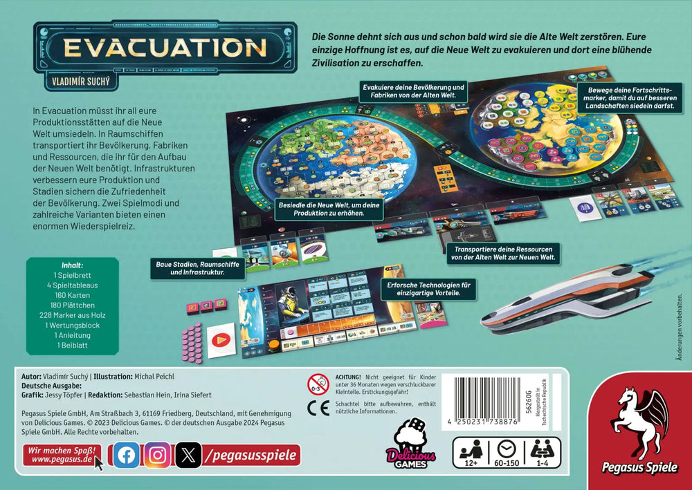 Evacuation (DE) - Pegasus Spiele - Board Games